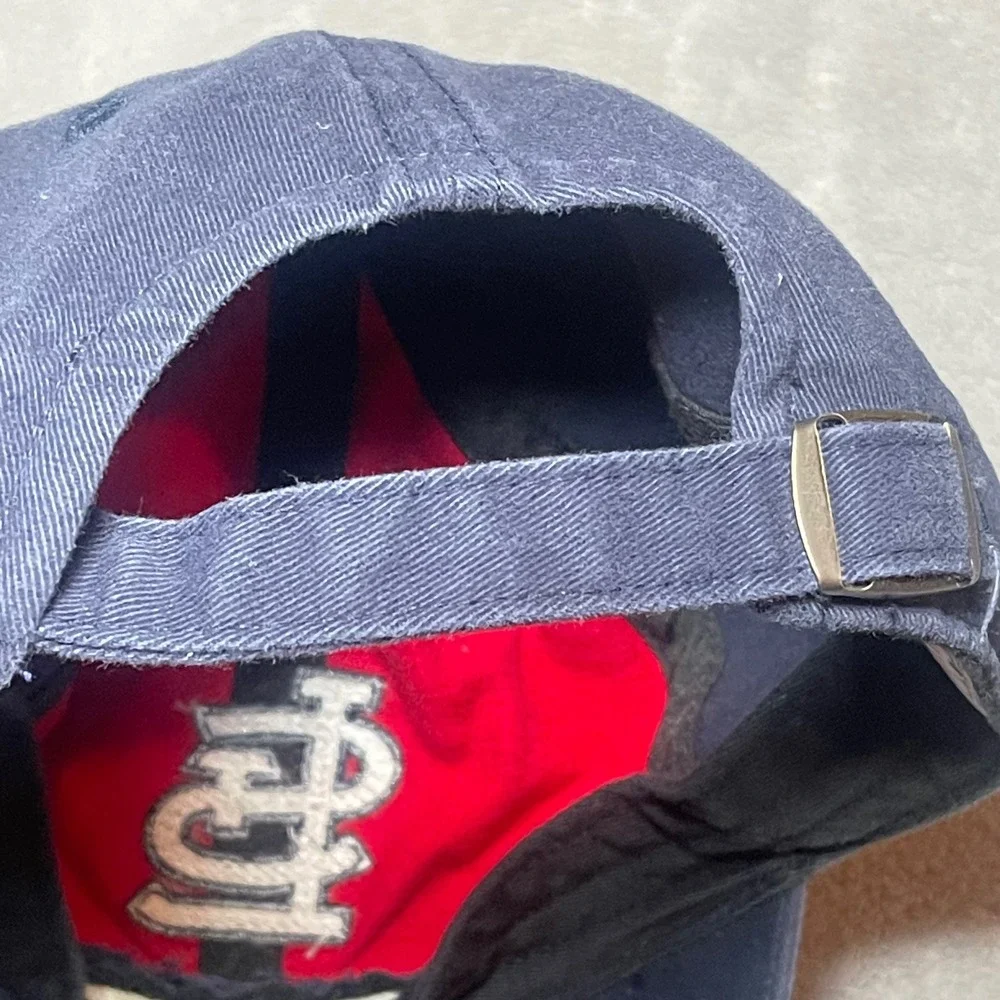 St Louis Cardinals Hat Womens Navy Red Fan Favorite MLB Sequined Logo Adjustable